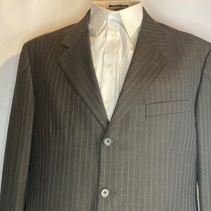 Kil  Burne and Finch Man Pin Stripes Wool Sport Coat Size 44R